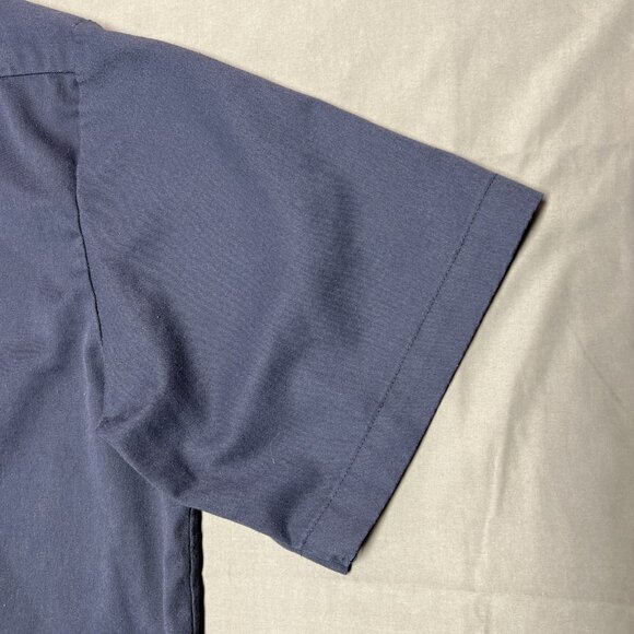 DICKIES MEN'S BLUE BUTTON UP WORK SHIRT SHORT SLEEVE SIZE 2XL 1574NV 2/12/16 - Picture 13 of 16